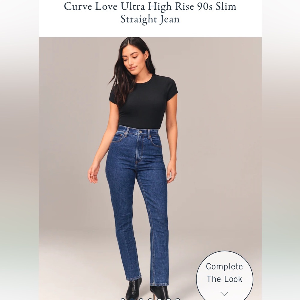 Abercrombie & Fitch Blue Straight Leg Jeans